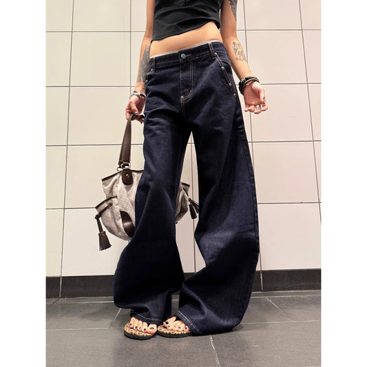 Shop American Retro Turquoise Machete Jeans at USAve Merchandise. A-line straight wide-leg pants. Free shipping over $50!