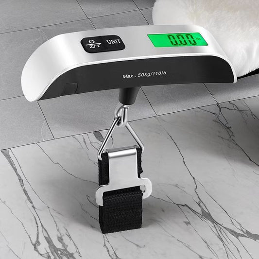 Cross-border handheld scale hook electronic scale 50KG portable luggage scale household handheld weighing scale thick handle handheld scale