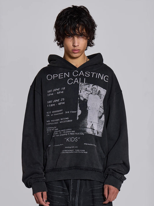 Heavy pullover printed hoodie 2026 new retro men's and women's same hip hop style original design top