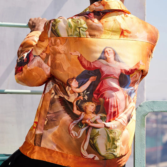 Cross-border European and American men's printed jacket 2026 Spring and Autumn New Amazon hot sale men's jacket wholesale