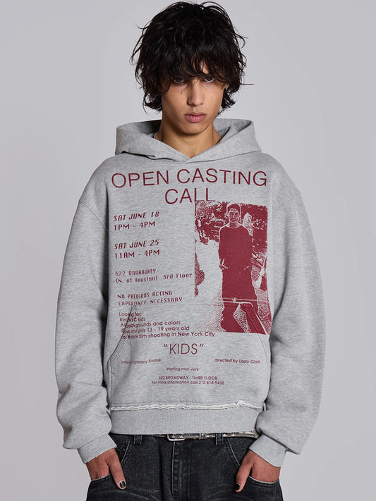 European and American heavy printed hoodie 2026 new retro men's and women's same hip hop style original design top
