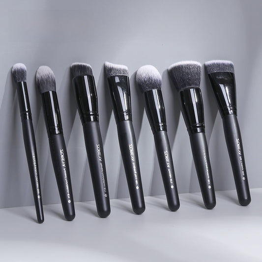 Z'oreya cross-border beauty tools black makeup brush single blush brush shaped powder foundation brush powder brush wholesale