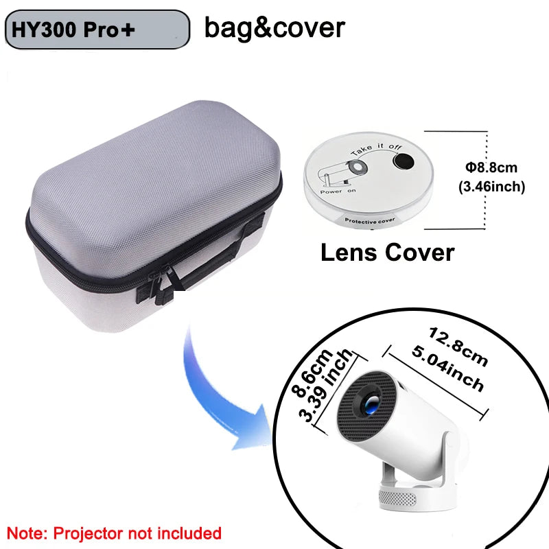 DITONG Universal Projector Carry Bag for HY300 Pro HY300 Ultra Mini Protective Travel Storage Case Multi-Functional Handle Pouch