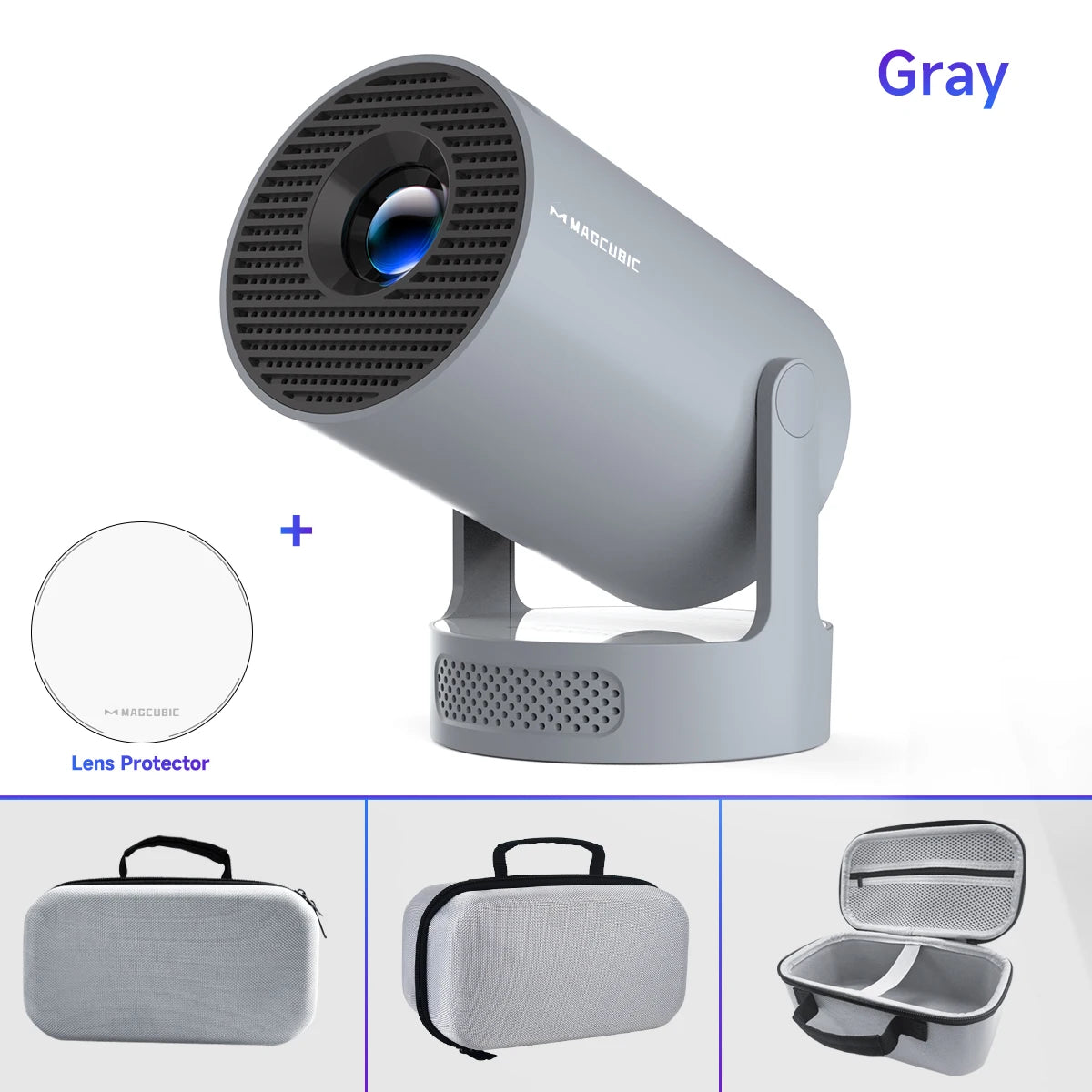 Magcubic HY300 Pro+ Android 11 Projector 8000 Lumens 4K 720P Portable Outdoor Movie Projector WiFi 6 Built-in Speaker for Home
