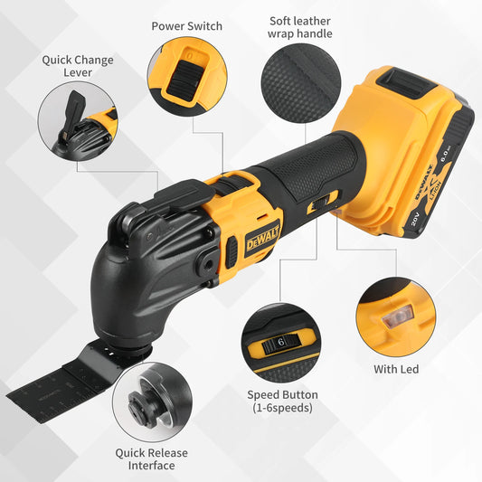 Dewalt New Quick release Brushless Oscillating tool Multi functional tool Renovator Electric trimmer for Dewalt 20V Battery