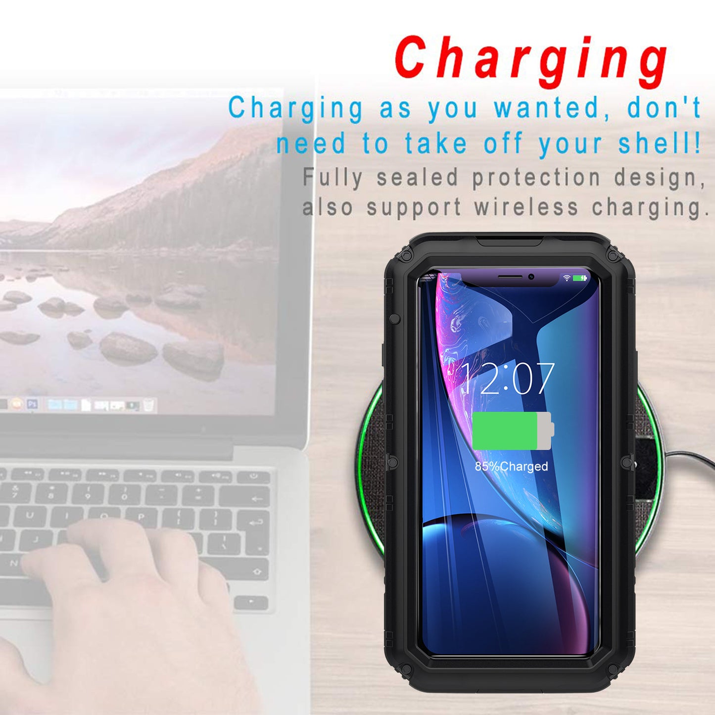 Applicable to iphoneXR waterproof case Apple 6.1 Outdoor drop-resistant diving mobile phone protective case cross-border manufacturers