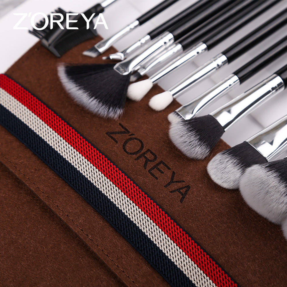 Z'oreya 12-Piece Professional Makeup Brush Set