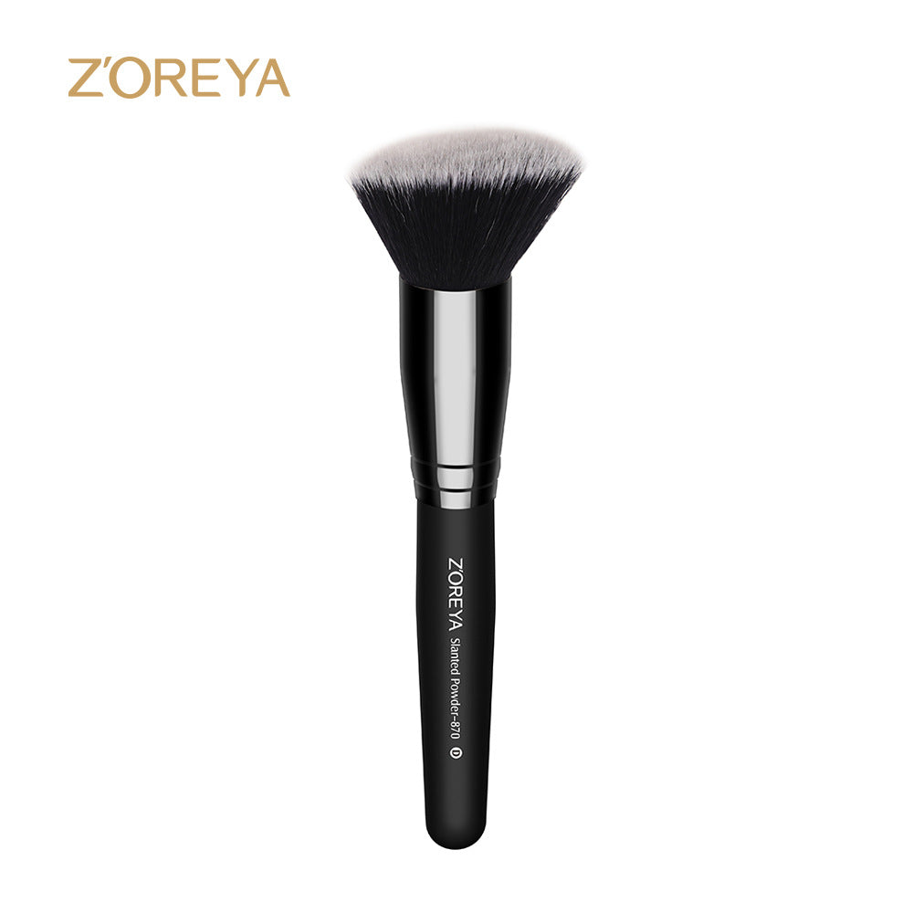Z'oreya cross-border beauty tools black makeup brush single blush brush shaped powder foundation brush powder brush wholesale