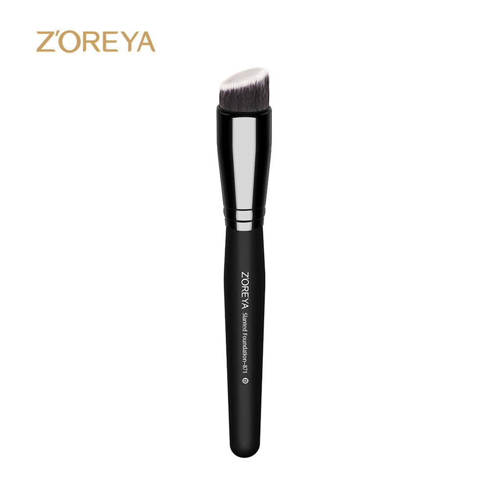 Z'oreya cross-border beauty tools black makeup brush single blush brush shaped powder foundation brush powder brush wholesale