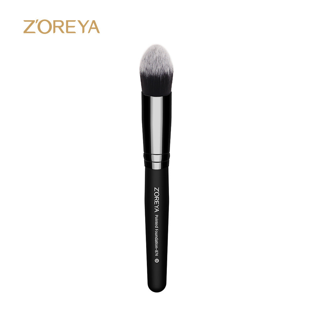 Z'oreya cross-border beauty tools black makeup brush single blush brush shaped powder foundation brush powder brush wholesale