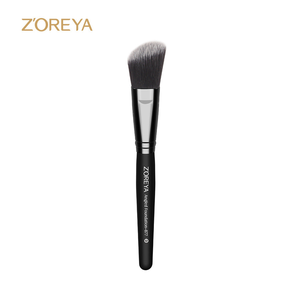 Z'oreya cross-border beauty tools black makeup brush single blush brush shaped powder foundation brush powder brush wholesale