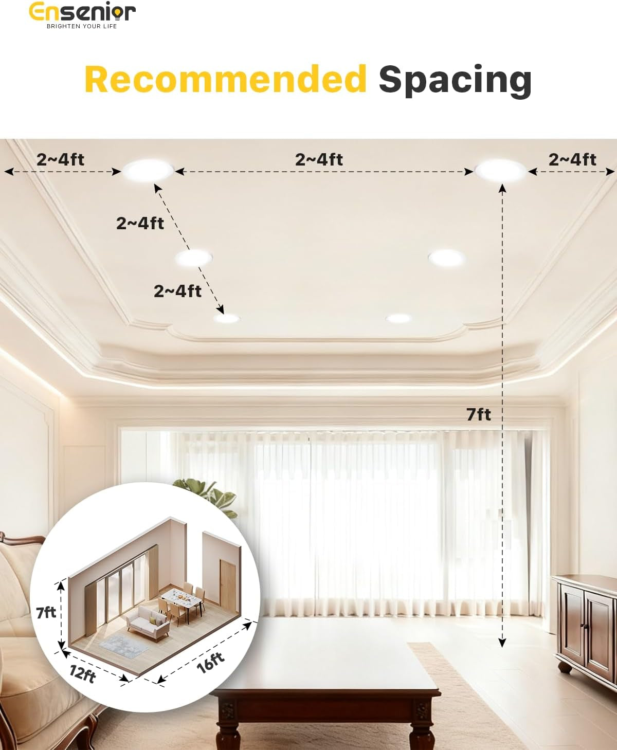 6 Pack 4 Inch LED Recessed Light, Dimmable, 2700K Soft White, 750LM High Brightness, 9W 120V, Damp Rated, Ultra-Thin Canless Wafer Ceiling Light - ETL & FCC & IC