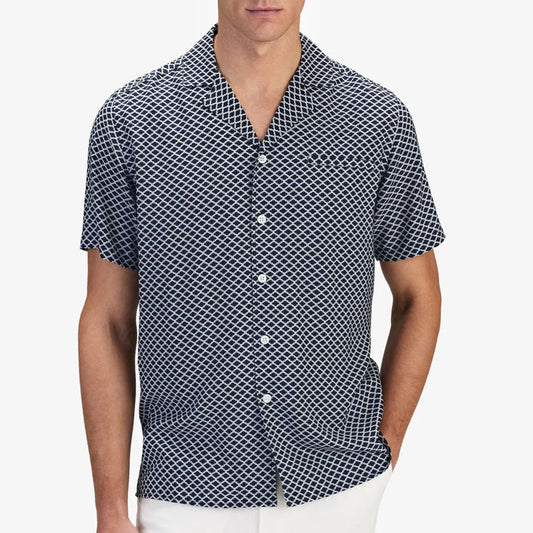 Cross-border foreign trade European and American men's casual short-sleeved plaid suit 2026 Summer new short-sleeved shorts fashion two-piece suit