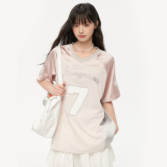 Shop High Street Retro Jersey T-Shirt at USAve Merchandise. Loose leisure all-matching sports top. Free shipping over $50!