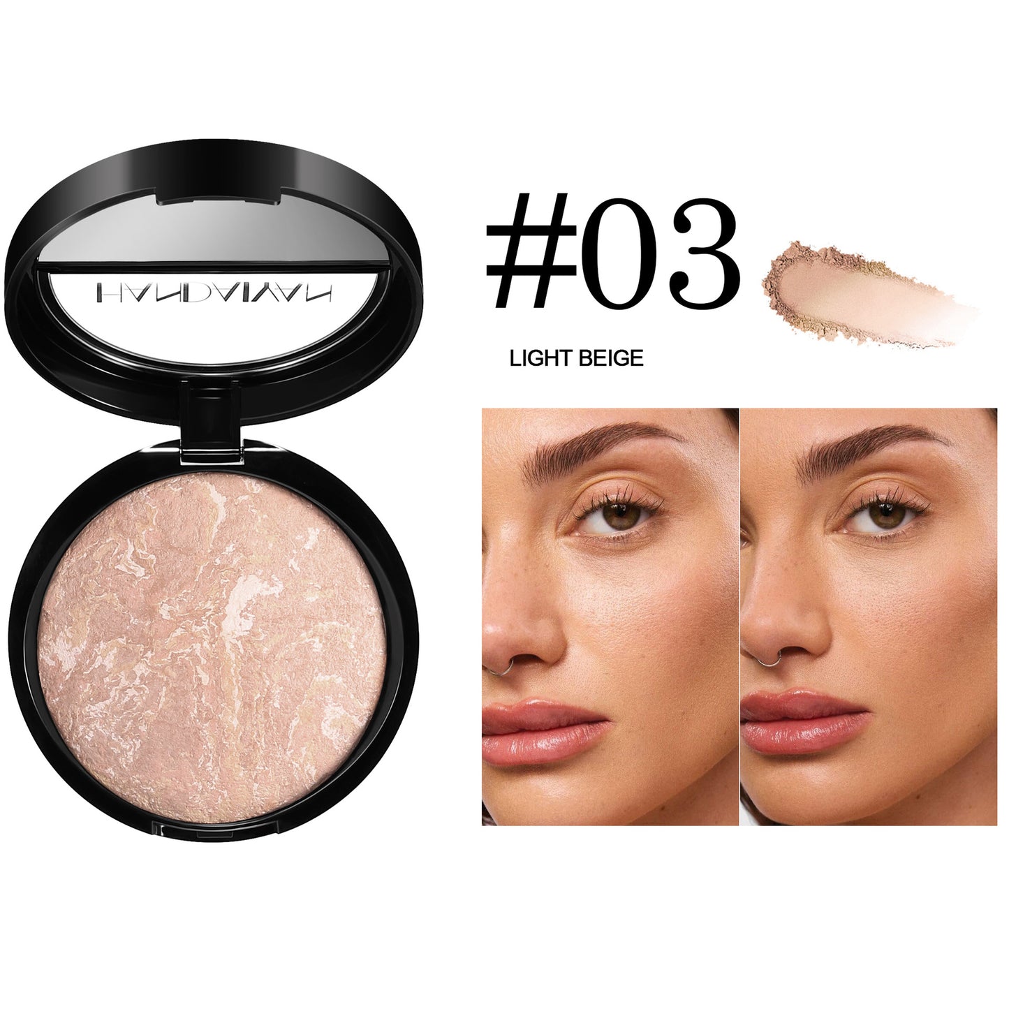 Shop Handaiyan Highlight Repair Finishing Powder at USAve Merchandise. Pearlescent oil control baked powder cake. Free shipping over $50!