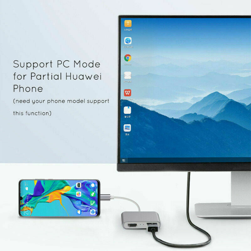 Cross-border typec to 4-in-1 dual hdmi 3.0usb pd HD Macbook same display Dual Screen hub converter