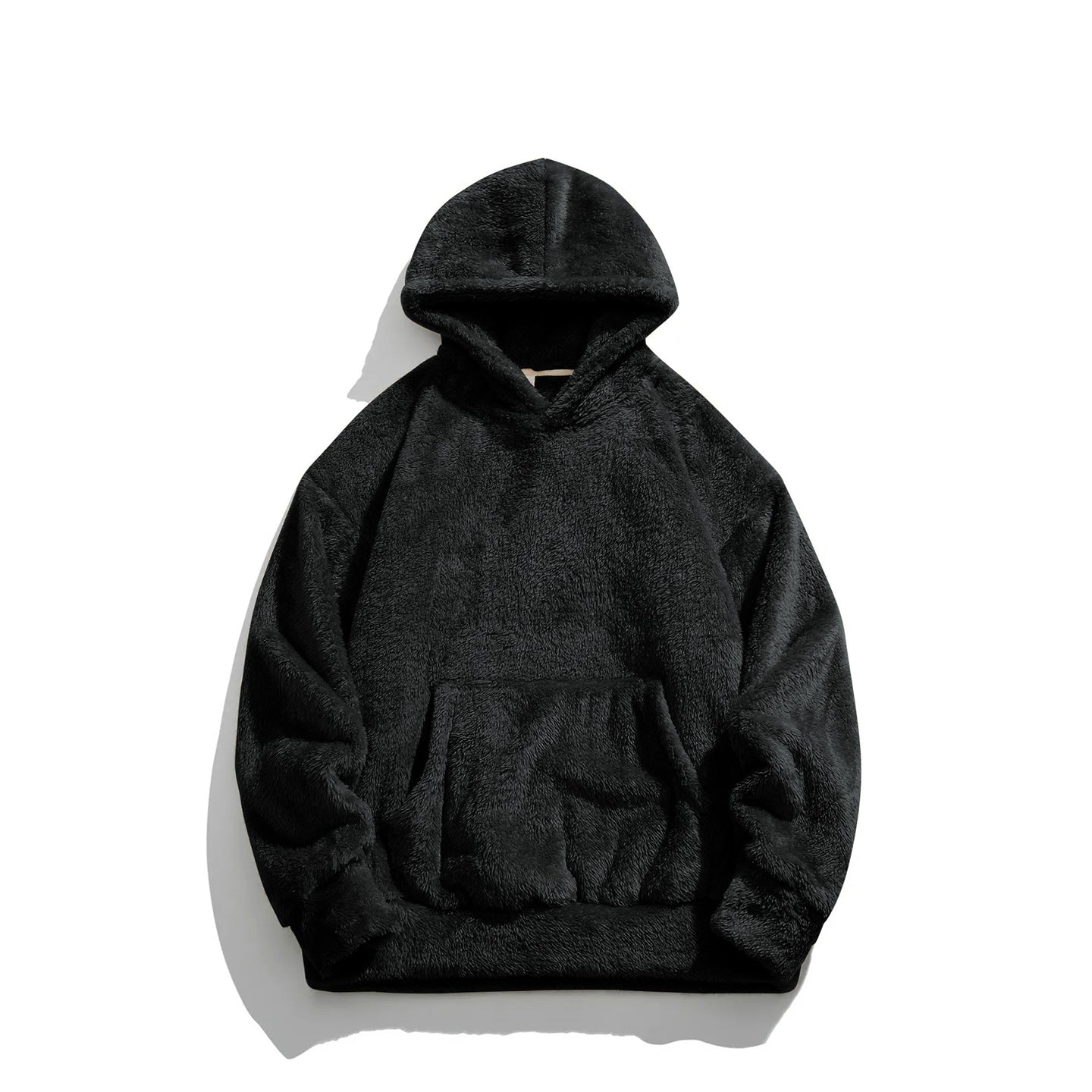 European and American plus size Bejirog hooded sweater men's American fashion brand winter fleece lined padded warm keeping top cross-border foreign trade