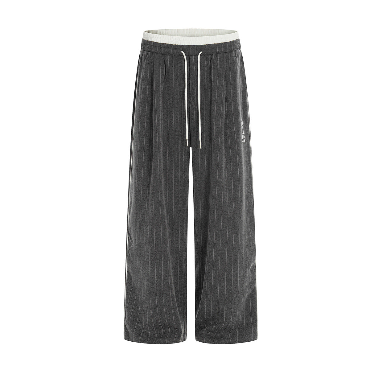 Shop Jiayiku 2026 Striped Draping Effect Suit Pants at USAve Merchandise. Old money style loose casual pants. Free shipping over $50!