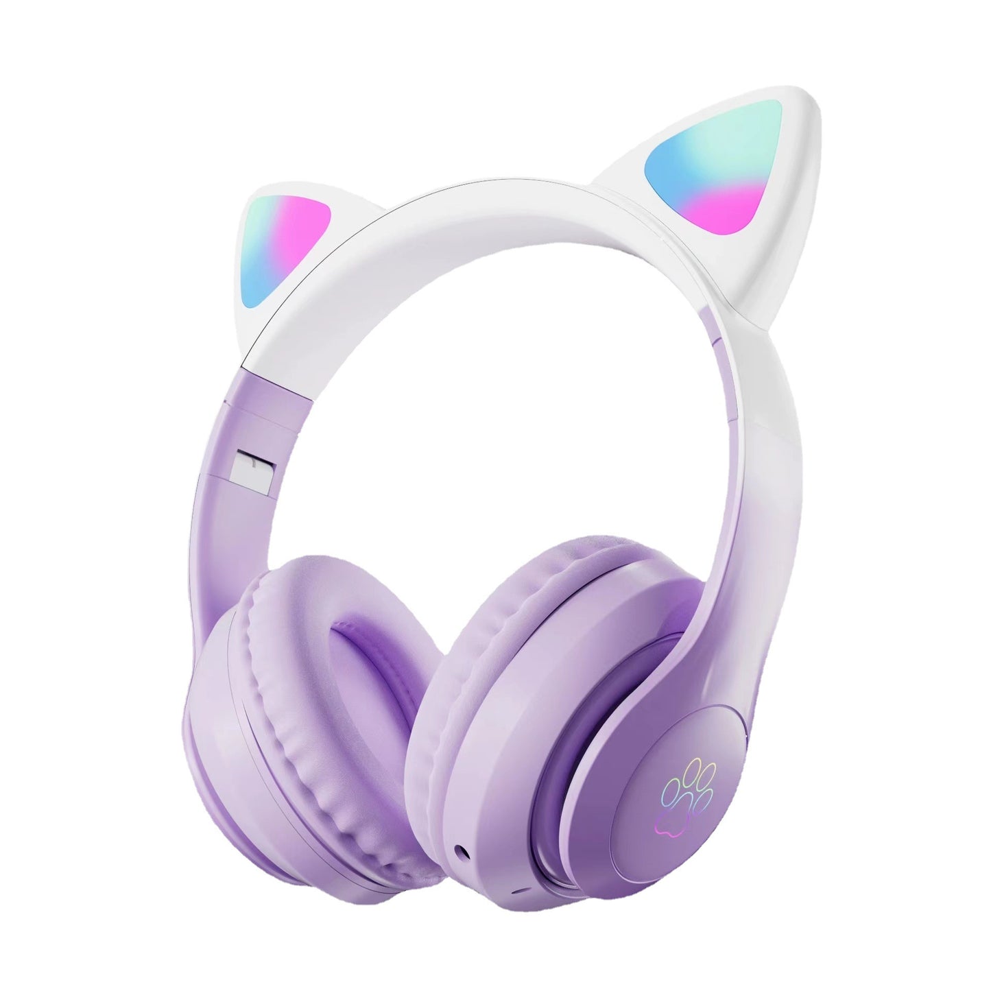 Cross-border new arrival gradient color 28 PRO cat ear Bluetooth headphone head-mounted wireless sports student gaming headset