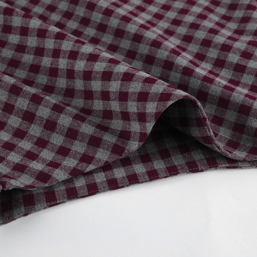 Spring 2026 cross-border new arrival American retro plaid skirt women's high-grade high waist figure flattering sheath fishtail skirt