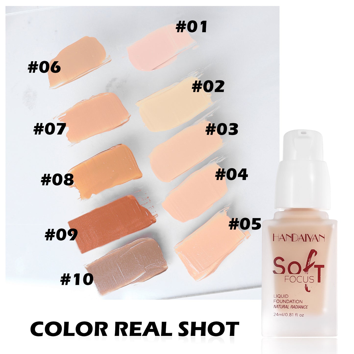 Shop Handaiyan Liquid Foundation Concealer at USAve Merchandise. Long-lasting non-dry European style foundation. Free shipping over $50!