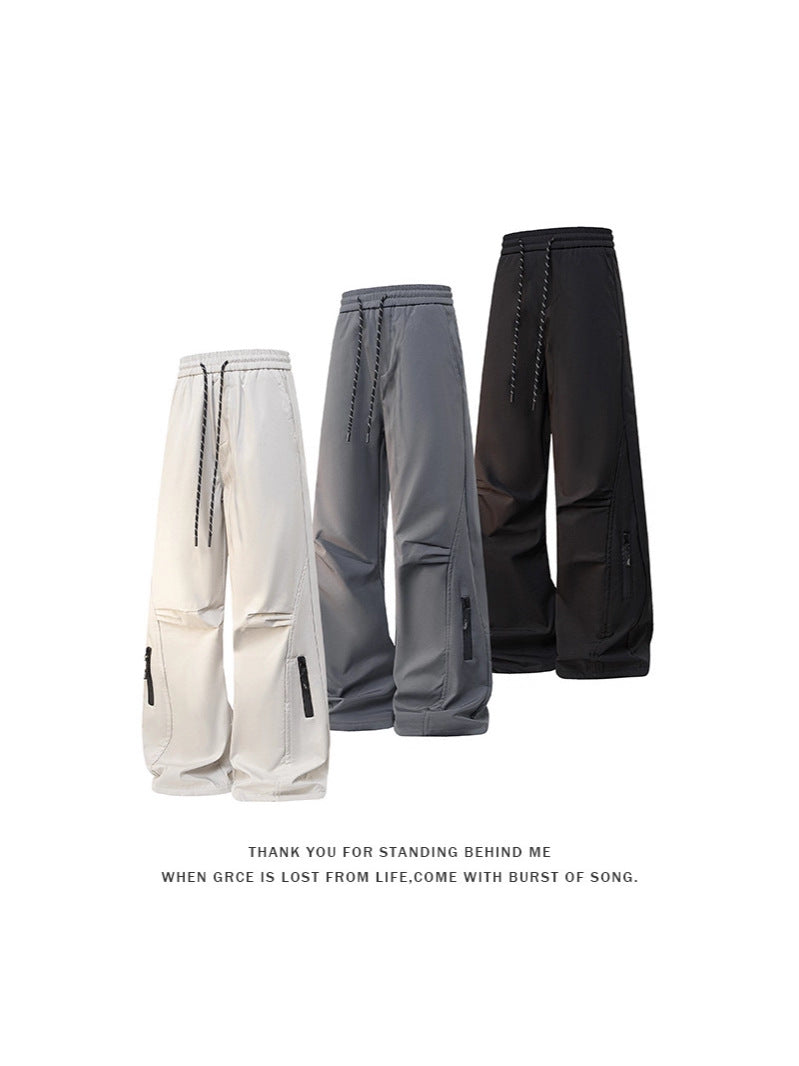 Men's outdoor sports casual pants trousers cross-border 2026 spring new oversized cargo pants straight-leg pants men's pants fashion