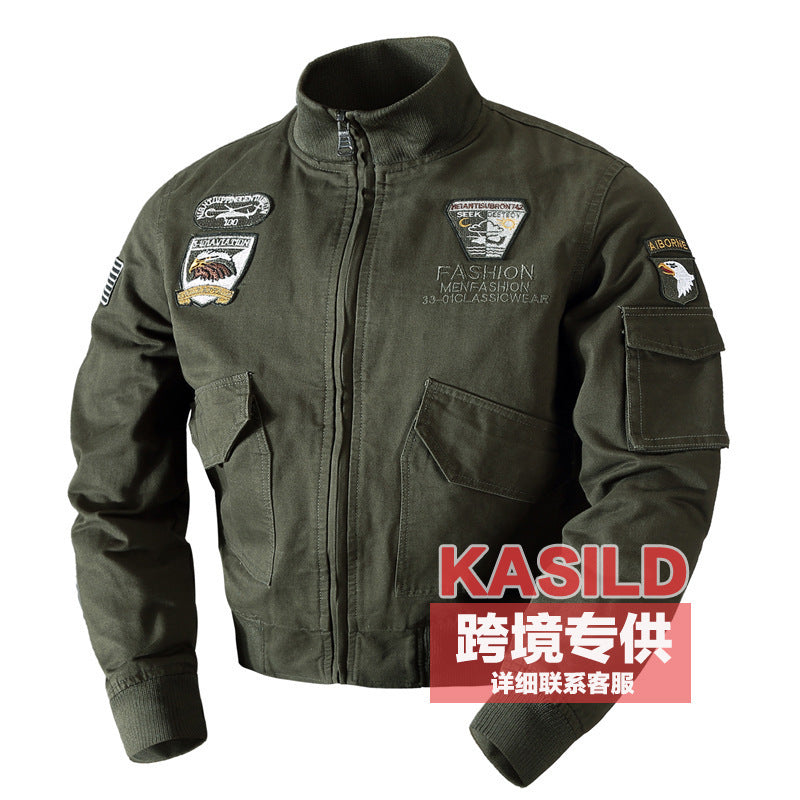 Fall 2026 Air Force ma1 pilot jacket men's thin youth casual military uniform spring and autumn workwear coat fashion brand
