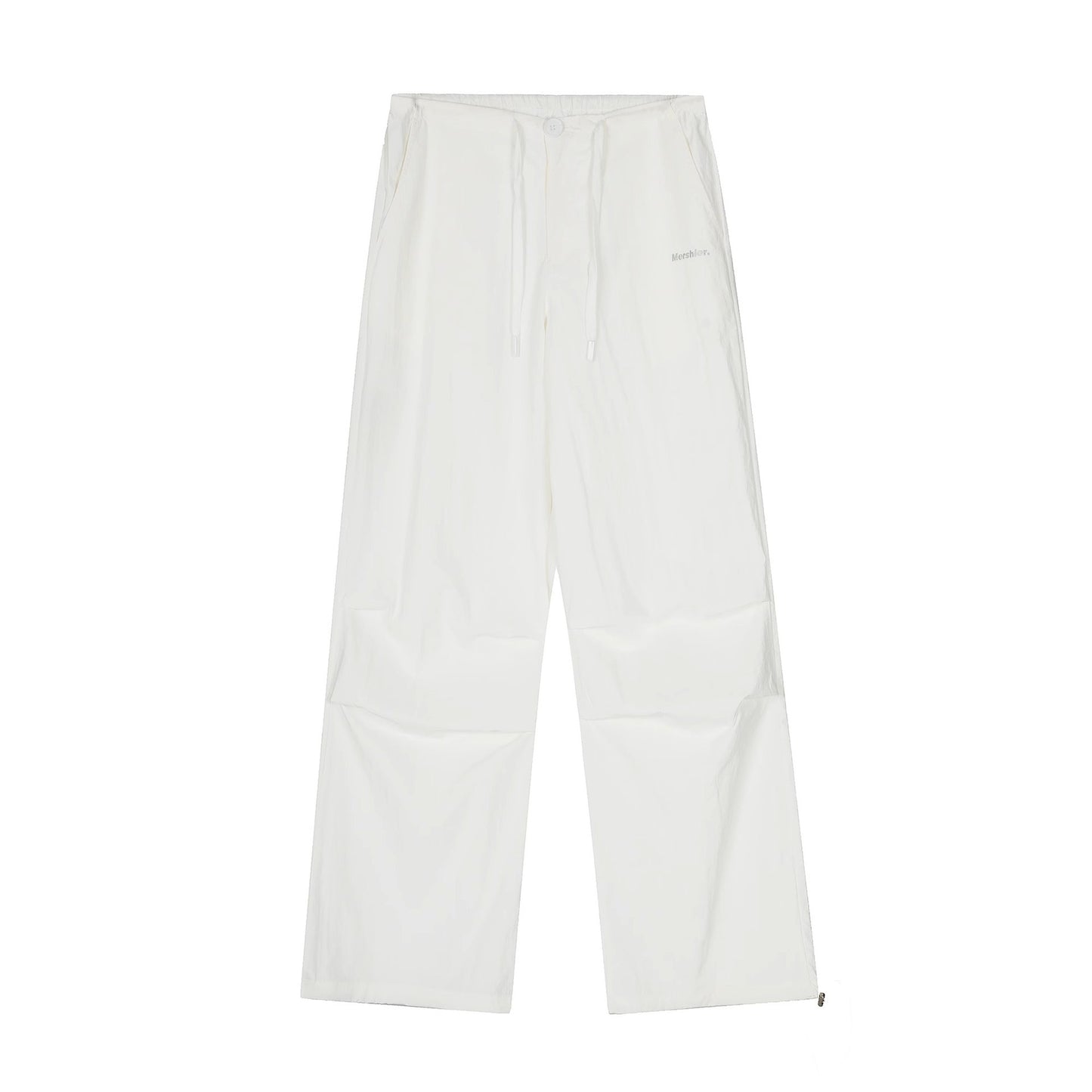 Retro drawstring pleated quick-drying paratrooper pants women's summer New loose niche drape wide leg skinny casual pants fashion