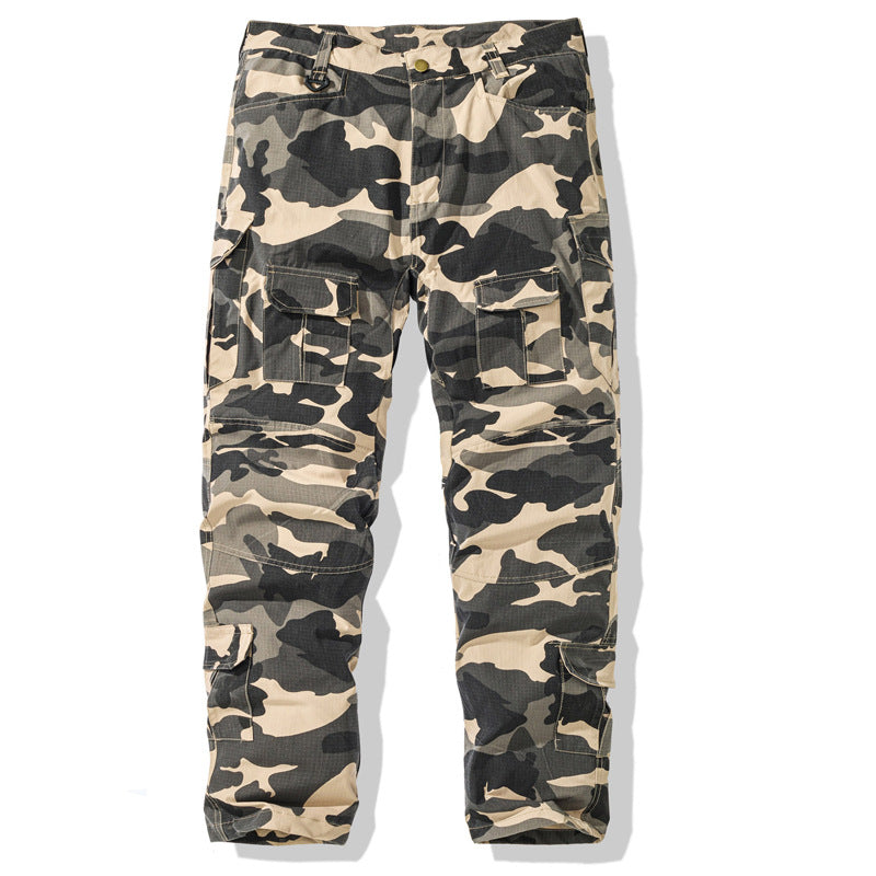 Cross-border 2026 spring new men's overalls loose casual straight-leg American fashion brand pants multi-pocket trousers for men