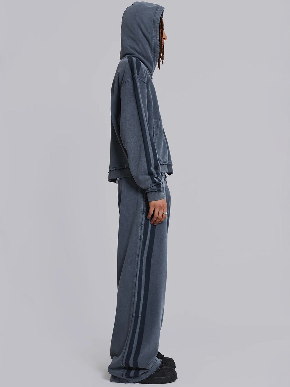 Shop 2026 Wide-Leg Pure Cotton High Waist Sweatpants at USAve Merchandise. Wild running sports casual pants. Free shipping over $50!
