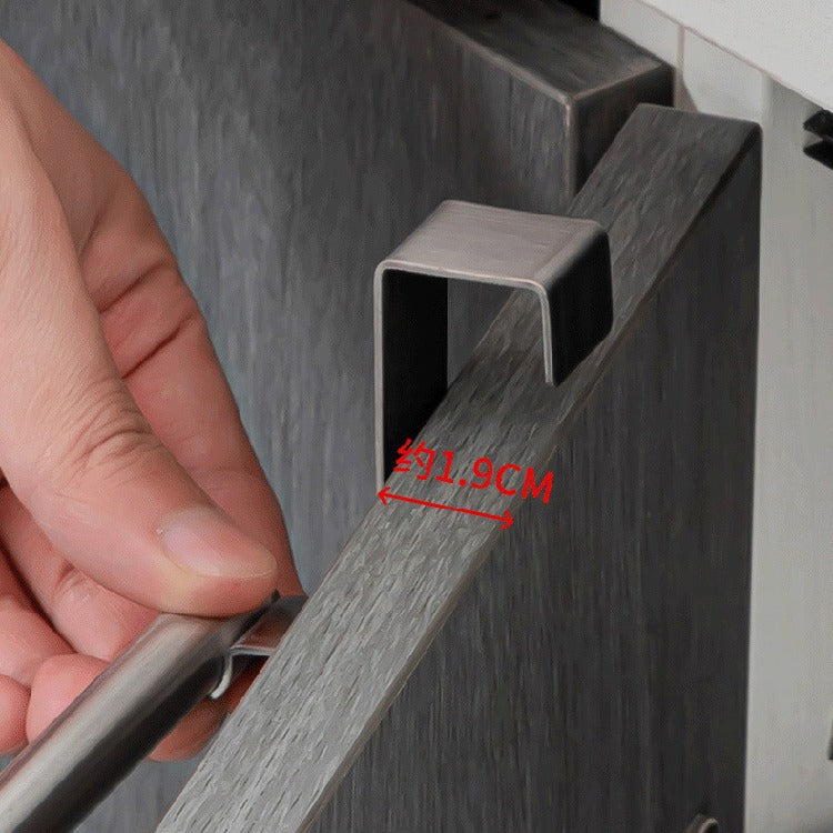 Cross-border punch free towel rack kitchen hanger cabinet storage door back in stock rag rack gloves storage rack