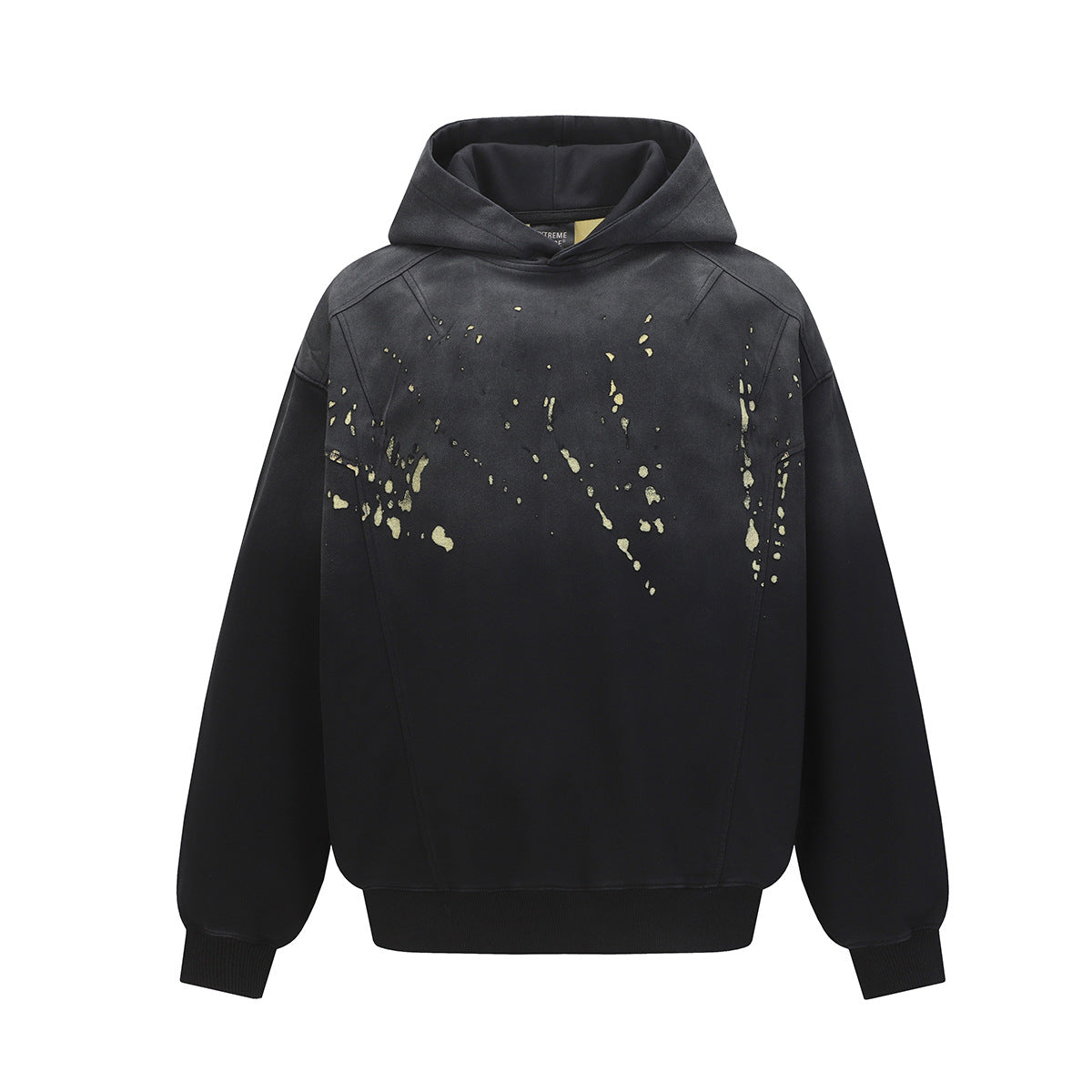 Jiayiku men's clothing 2026 spring and summer waste soil wind washed dirty dyed personality destruction sweater men's and women's American street hoodie
