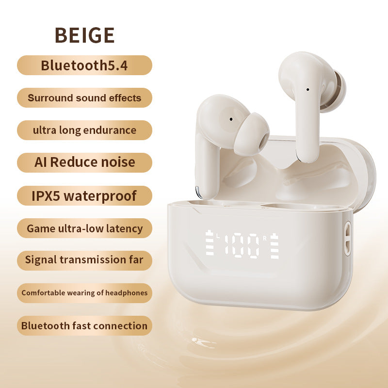 Cross-border private model ANC ENC in-ear TWS dual-camera Intelligent Noise reduction wireless Bluetooth headset long endurance sound quality is good
