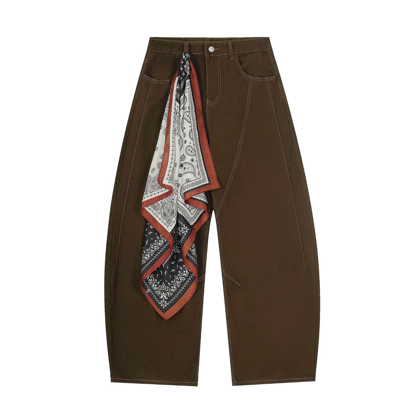 Shop Jiayiku 2026 American Machete Pants at USAve Merchandise. Vintage jeans silk scarf wide-leg style. Free shipping over $50!
