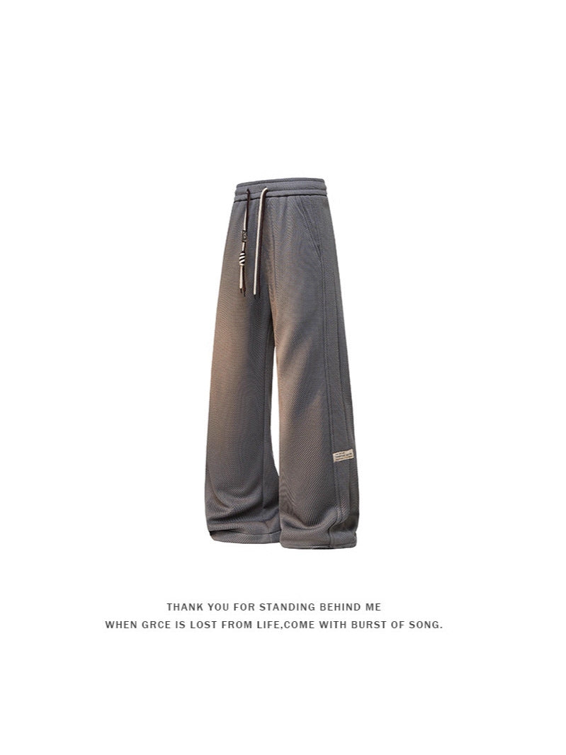 Cross-border 2026 spring new men's sports pants loose casual fashion large size labeling men's sweatpants pants fashion