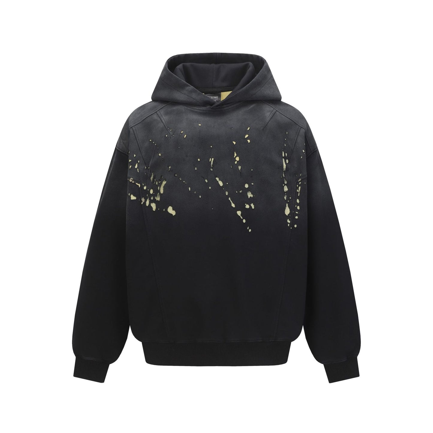 Jiayiku men's clothing 2026 spring and summer waste soil wind washed dirty dyed personality destruction sweater men's and women's American street hoodie