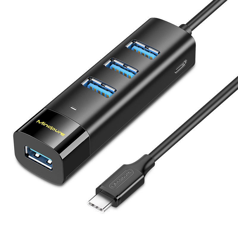 Cross-border usb3.0 high-speed hub hub one-to-four 4-port laptop type-c docking station cable seperater