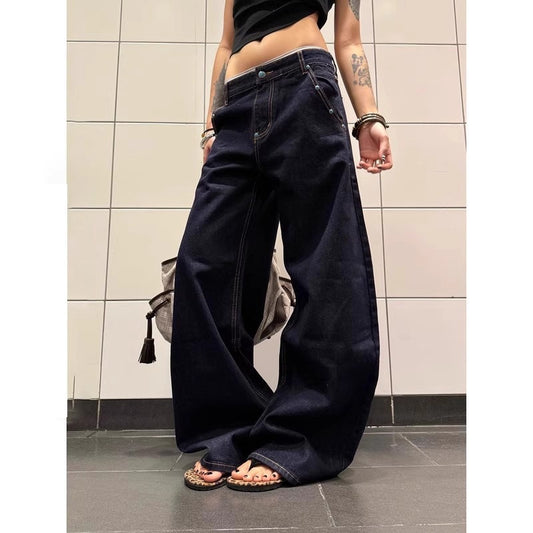 Shop American Retro Turquoise Machete Jeans at USAve Merchandise. A-line straight wide-leg pants. Free shipping over $50!