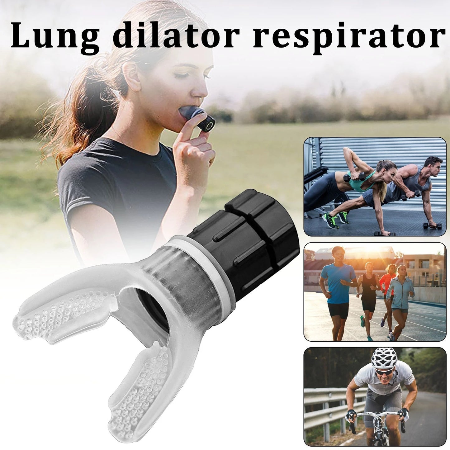 Cross-border Fitness Trainer 4-color independent packaging lung Trainer adjustable Y-shaped breathing Trainer