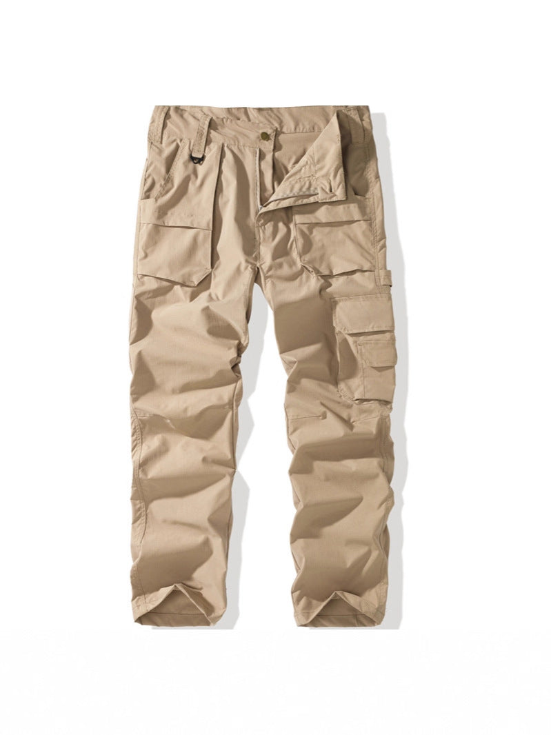 Cross-border 2026 spring new men's overalls loose casual straight-leg American fashion brand pants multi-pocket trousers for men