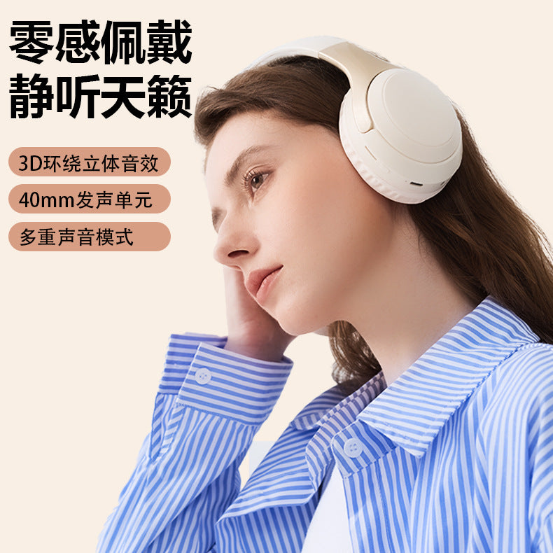 Cross-border new arrival headset with microphone HIFI sound quality ultra-long life battery wireless Bluetooth headset in stock