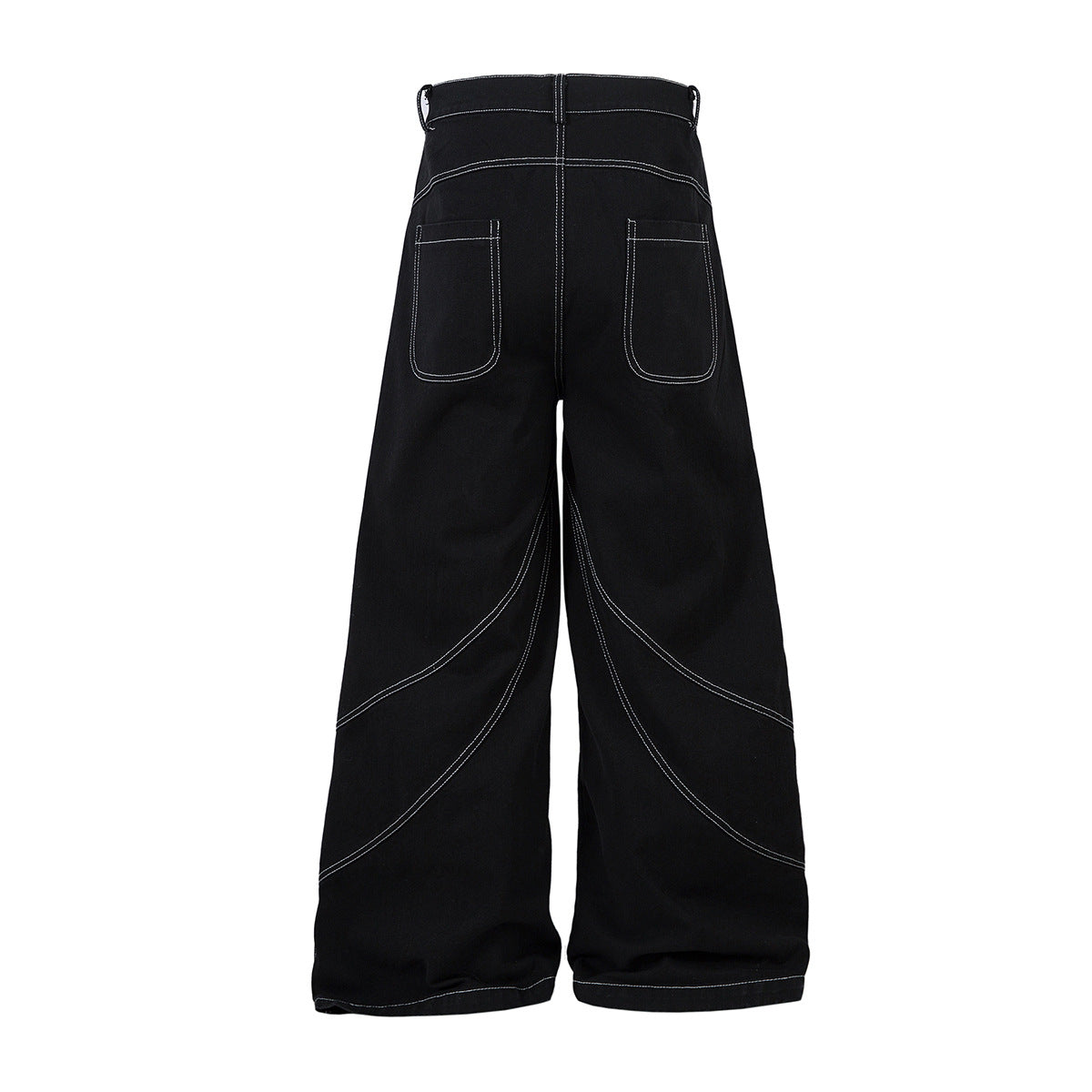 Shop 2026 High Street RO Style Flame Embroidery Jeans at USAve Merchandise. Loose wide-leg washed pants. Free shipping over $50!