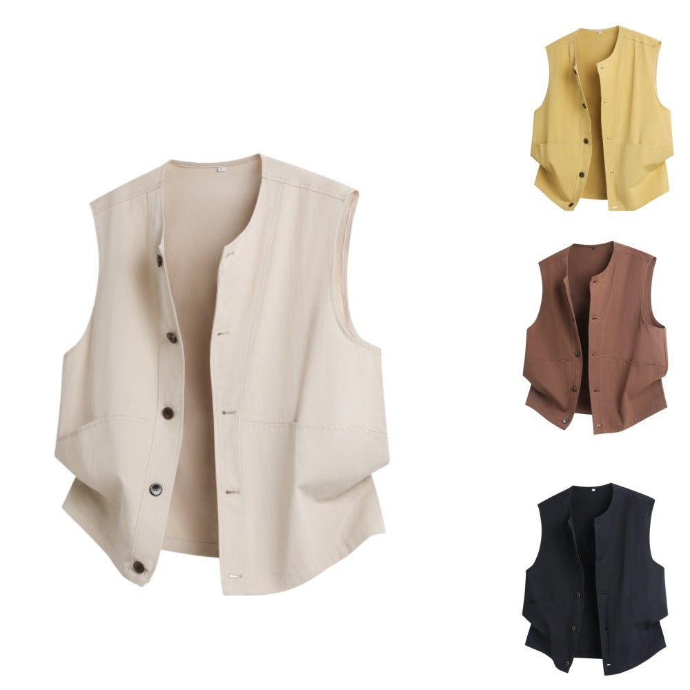 2026 cross-border new arrival men's frock vest coat casual vest sleeveless waistcoat vest fashion men's coat