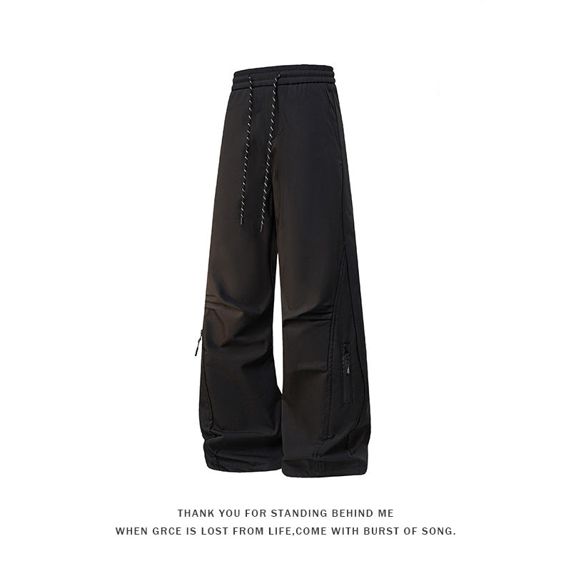 Men's outdoor sports casual pants trousers cross-border 2026 spring new oversized cargo pants straight-leg pants men's pants fashion