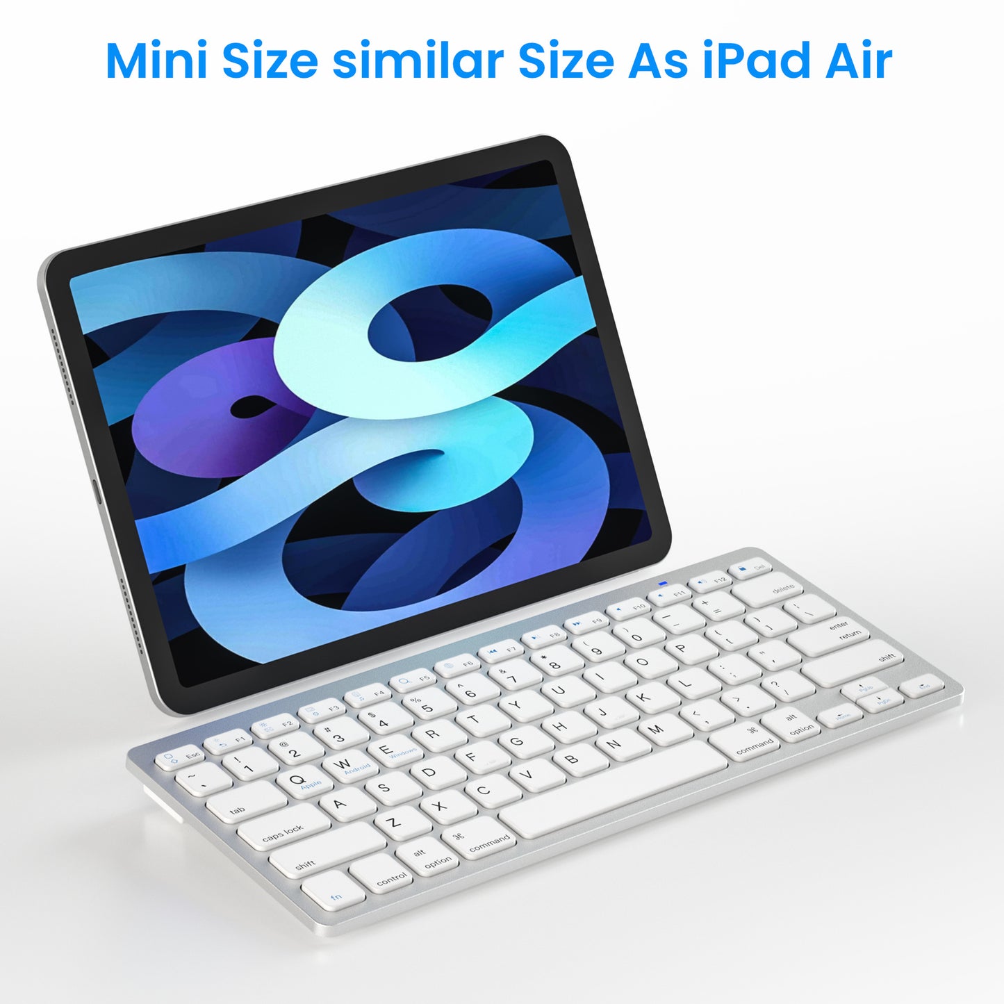 Cross-border hot ultra-thin mini Bluetooth keyboard for mobile phone tablet pc three-system universal wireless keyboard