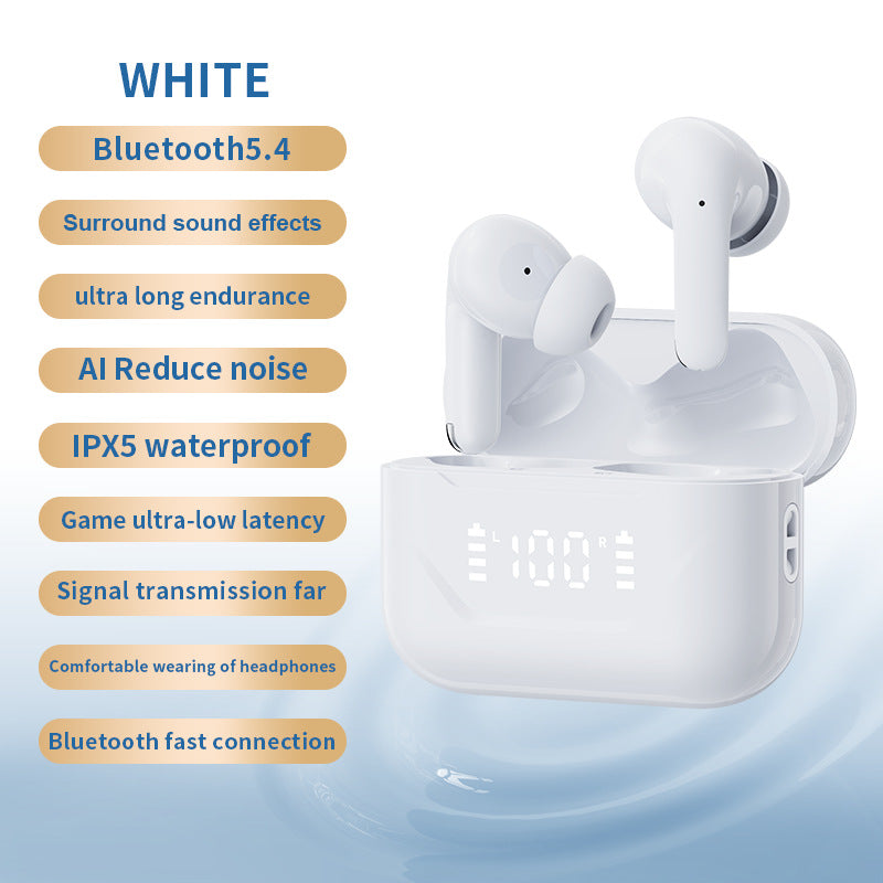 Cross-border private model ANC ENC in-ear TWS dual-camera Intelligent Noise reduction wireless Bluetooth headset long endurance sound quality is good