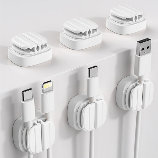 Cross-border data cable organizer wire storage buckle fixed desktop seamless mobile phone cable charge wire storage storage fantastic