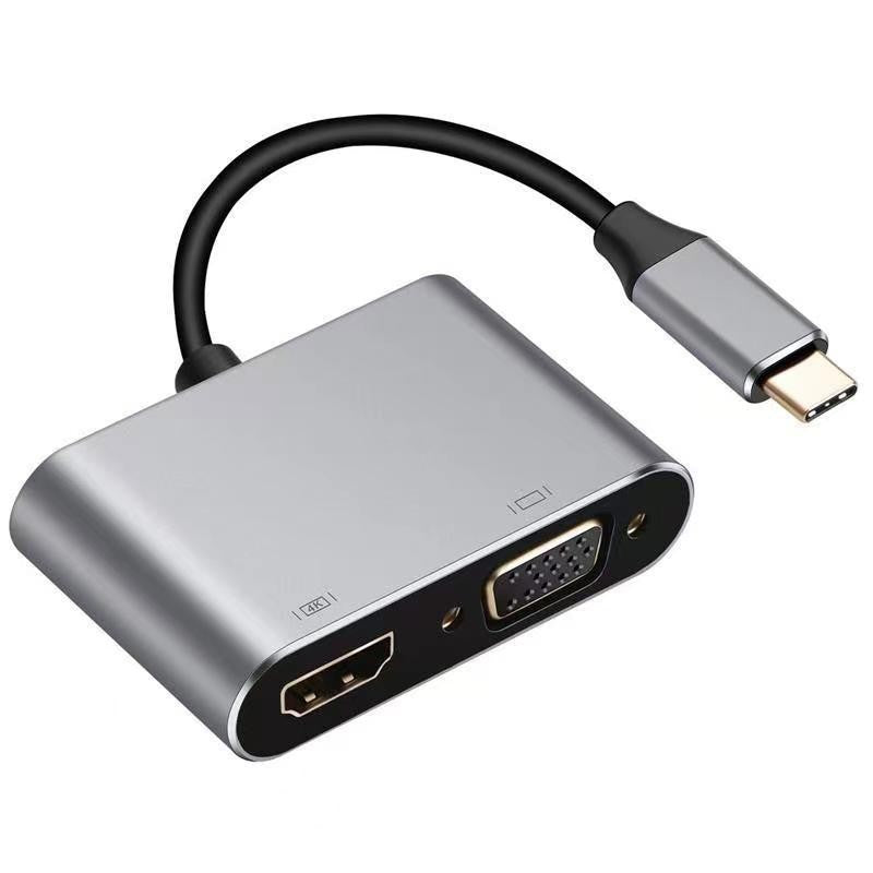Cross-border typec to 4-in-1 dual hdmi 3.0usb pd HD Macbook same display Dual Screen hub converter