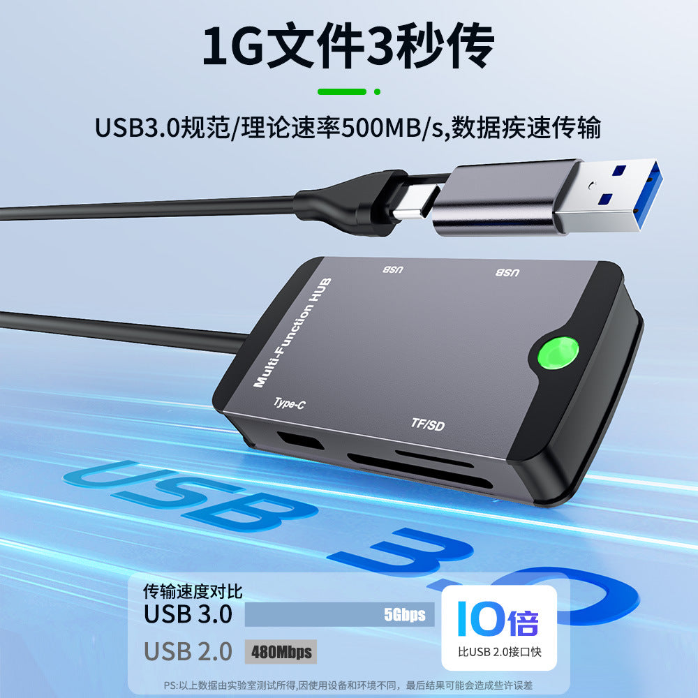 Cross-border usb type c docking station hub five-in-one notebook phablet converter usb hub