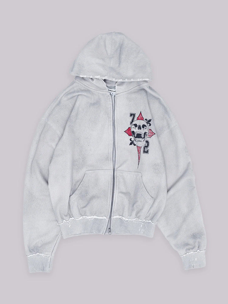 European and American fashion brand cardigan hoodie 2026 new retro men's and women's same hip hop style original design top